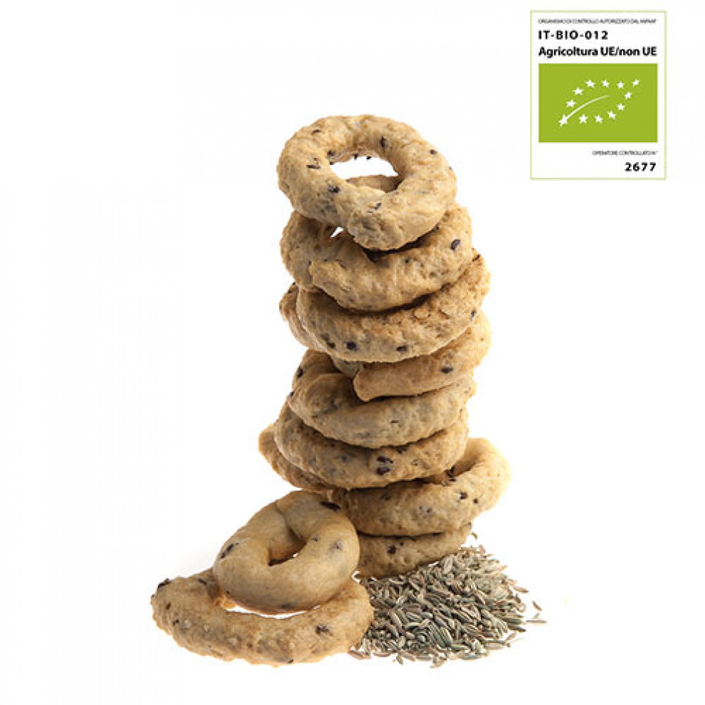 Taralli bio al finocchio Taralli bio al finocchio